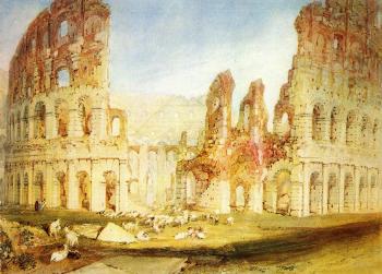 Joseph Mallord William Turner : Rome,The Colosseum